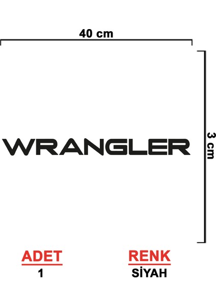 Wrangler Sticker - 4x4 Sticker - Off Road Sticker - Jeep Sticker - Oto Sticker - Araba Sticker