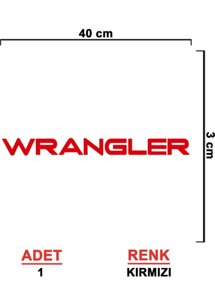 Wrangler Sticker - 4x4 Sticker - Off Road Sticker - Jeep Sticker - Oto Sticker - Araba Sticker