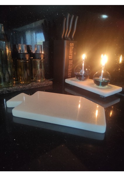 Beyaz Mermer Kesme Tahtası ve Sunum Tabağı, şık ve dayanıklı tasarım fiyatları