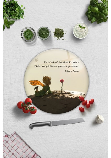 Cam Kesme Tablası, 32x32cm, dayanıklı ve şık mutfak aksesuarı