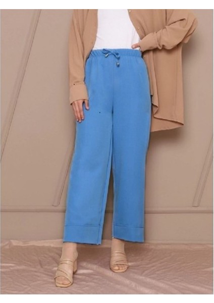 Bağcık Detaylı Double Paça Pantolon