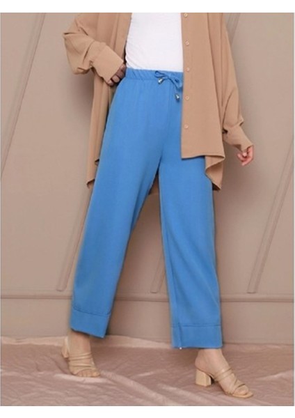 Bağcık Detaylı Double Paça Pantolon