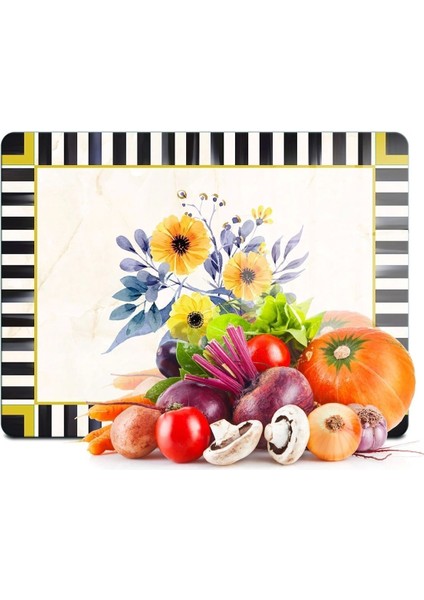 Cam kesme ve sunum tahtası, 30x40 cm, şık ve dayanıklı tasarım