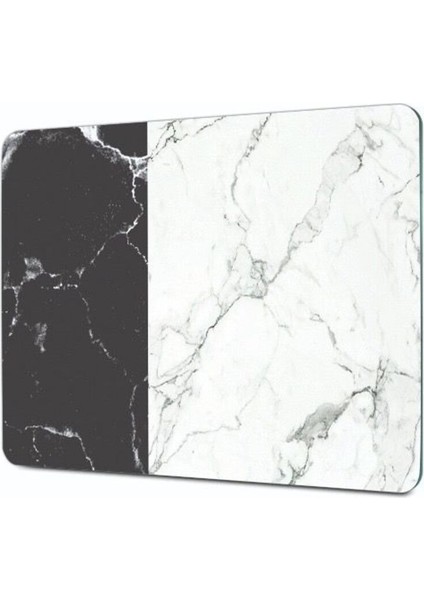 Cam Kesme Tahtası, Siyah Beyaz Mermer Desen, 25x35 cm, Şık ve Fonksiyonel Tasarım modelleri