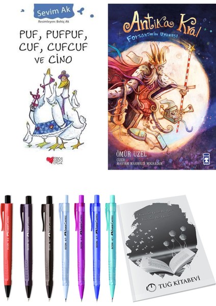 Antika Kral Forsantin'in Uyanışı ve Puf, Pufpuf, Cuf, Cufcuf ve Cino 2'li Set - Kalem