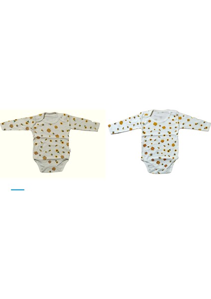 Baby Arı Desen Çocuk Çocuk Body Ikili Set. (. 1-3-6-9 Ay)(1- 1,5 -2 -3 Yaş) Pamuk