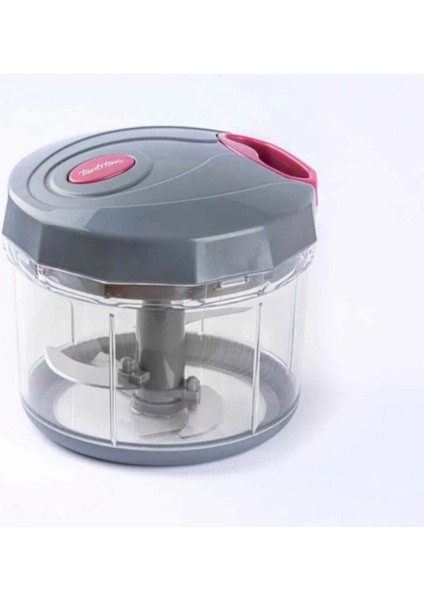 Vişne Gri 1000ml Pratik Doğrayıcı ve Çırpıcı, Çok Renkli, Karışık Meyve Hazırlama Seti