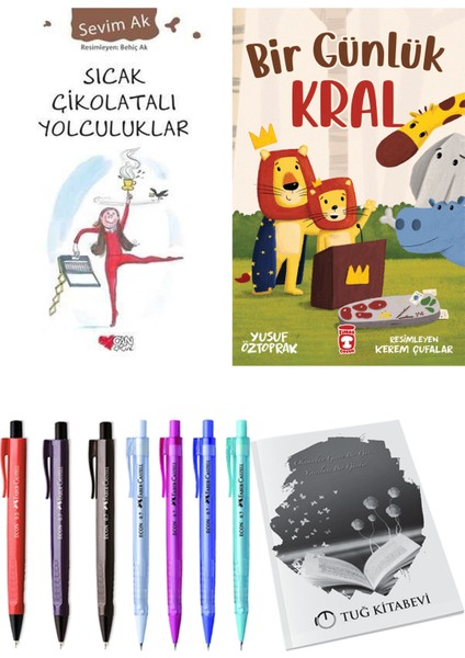 Bir Günlük Kral ve Sıcak Çikolatalı Yolculuklar 2'li Set - Kalem