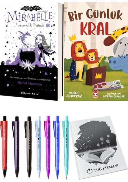 Bir Günlük Kral ve Mirabelle 1 Yaramazlık Peşinde 2'li Set - Kalem