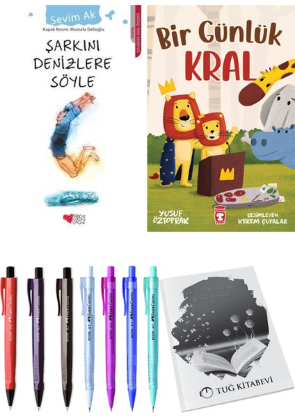 Bir Günlük Kral ve Şarkını Denizlere Söyle 2'li Set - Kalem