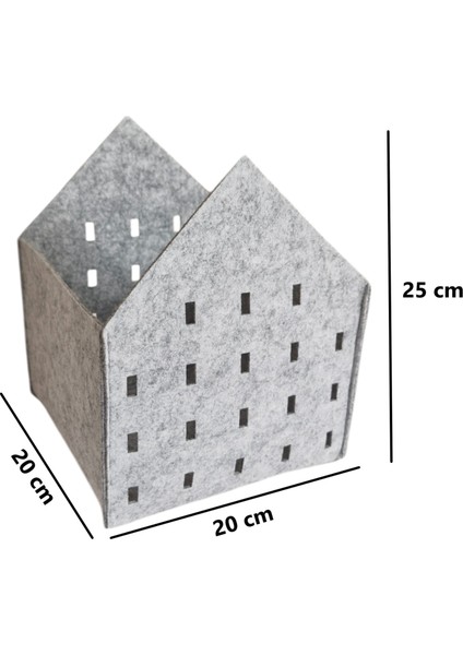 Dekoratif Saksı Kutu Organizer Keçe Sepet Çok Amaçlı 20x20x25 Cm 3 Mm Keçe fiyatları