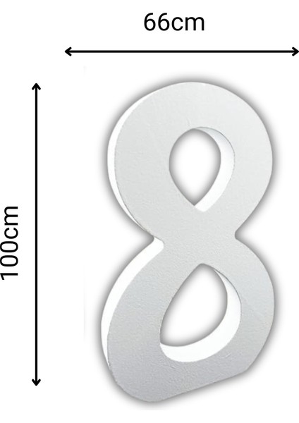 Strafor 8 Rakamı 100 cm