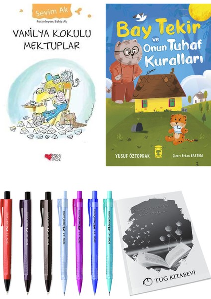 Bay Tekir ve Onun Tuhaf Kuralları ve Vanilya Kokulu Mektuplar 2'li Set - Kalem