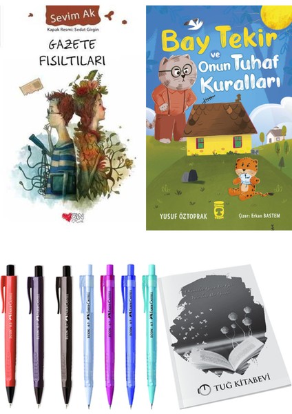 Bay Tekir ve Onun Tuhaf Kuralları ve Gazete Fısıltıları 2'li Set - Kalem