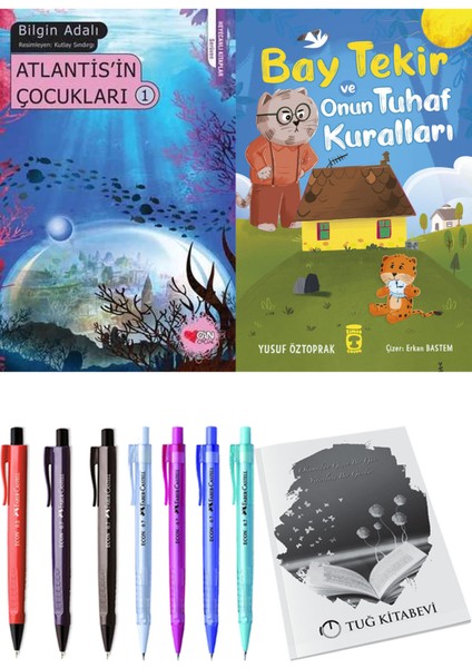 Bay Tekir ve Onun Tuhaf Kuralları ve Atlantis'in Çocukları 1 2'li Set - Kalem