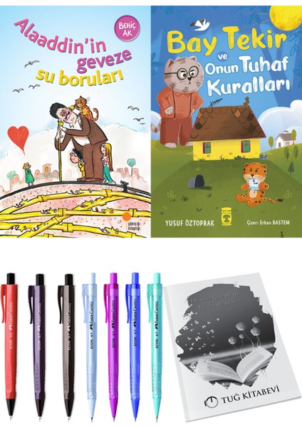 Bay Tekir ve Onun Tuhaf Kuralları ve Alaaddin’in Geveze Su Boruları 2'li Set - Kalem