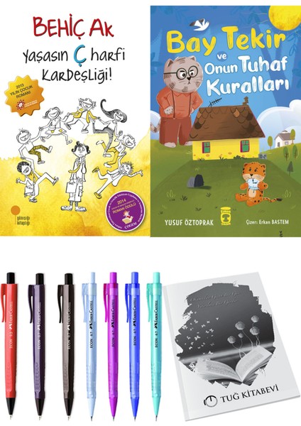 Bay Tekir ve Onun Tuhaf Kuralları ve Yaşasın Ç Harfi Kardeşliği 2'li Set - Kalem