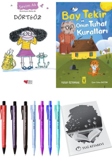 Bay Tekir ve Onun Tuhaf Kuralları ve Dörtgöz 2'li Set - Kalem