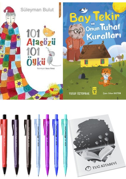 Bay Tekir ve Onun Tuhaf Kuralları ve 101 Atasözü 101 Öykü Süleyman Bulut 2'li Set - Kalem