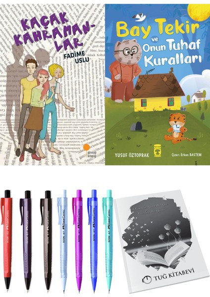 Bay Tekir ve Onun Tuhaf Kuralları ve Kaçak Kahramanlar 2'li Set - Kalem