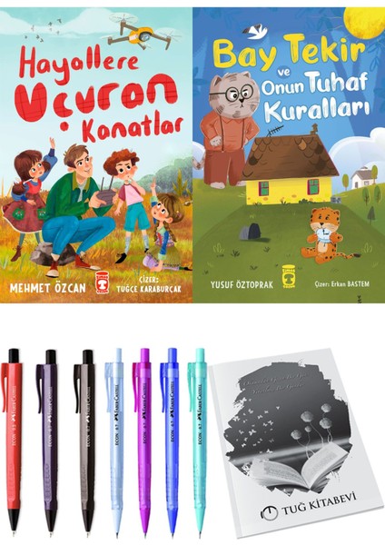 Bay Tekir ve Onun Tuhaf Kuralları ve Hayallere Uçuran Kanatlar 2'li Set - Kalem