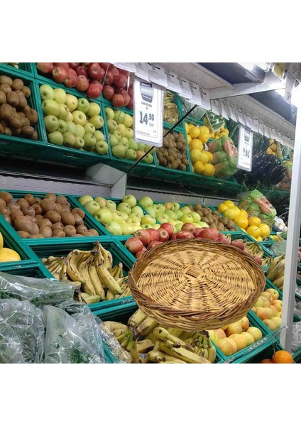 Hasır Teşhir Sepeti Manav Sepeti Kuruyemiş Şarküteri Standı