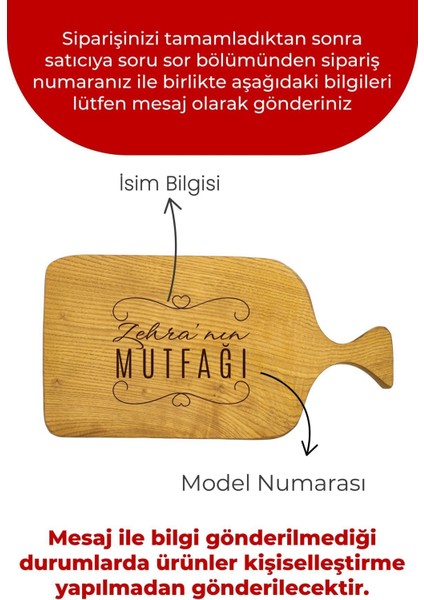 Kişiselleştirilebilir Ahşap Kestane Kesme Tahtası, 43x25 cm, Güne ve İsme Özel, Kahverengi fiyatları