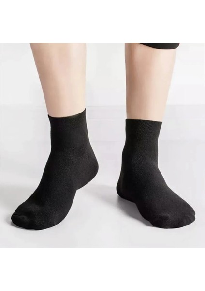 Üçlü Paket Dikişsiz Yarım Konç Bambu Erkek Çorap