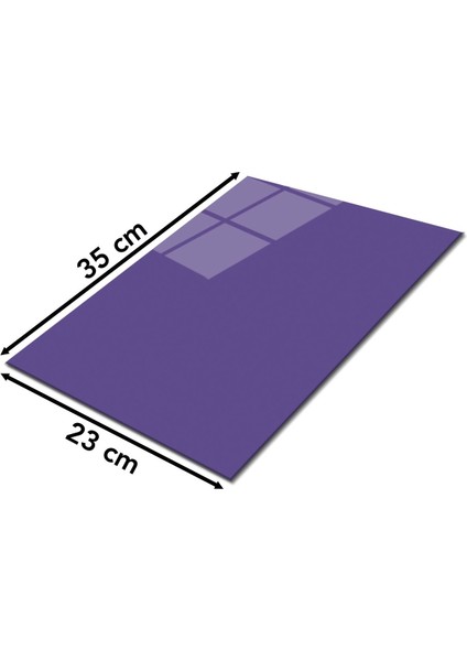 Morötesi Rengi Cam Kesme Tahtası, Silikon Ayaklı, 35x23 cm, Sunum ve Doğrama Tablası fiyatları