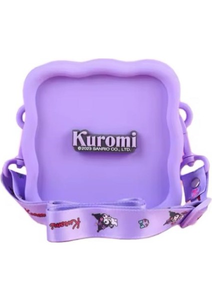 Kuromi Sanrio Yan Omuz Askılı Çocuk Silikon Kız Çanta Cüzdan Ayarlanabilir Askı Çıkabilir