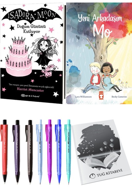 Yeni Arkadaşım Mo ve Isadora Moon 4 Doğum Gününü Kutluyor 2'li Set - Kalem