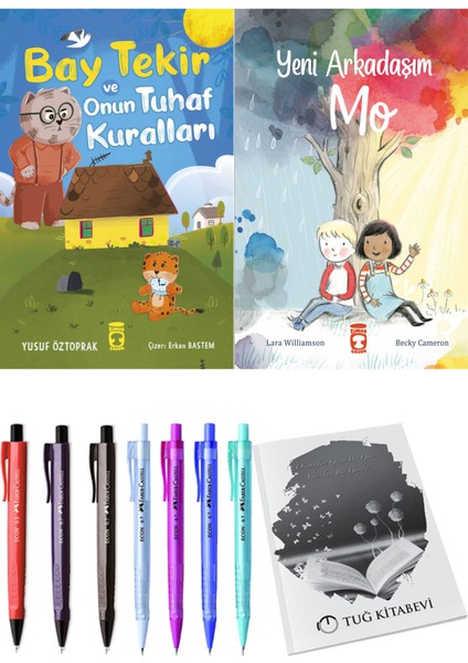 Yeni Arkadaşım Mo ve Bay Tekir ve Onun Tuhaf Kuralları 2'li Set - Kalem