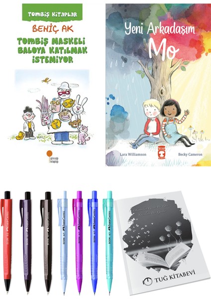 Yeni Arkadaşım Mo ve Tombiş Maskeli Baloya Katılmak İstemiyor 2'li Set - Kalem