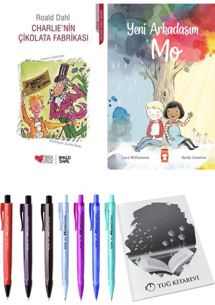 Yeni Arkadaşım Mo ve Charlie'nin Çikolata Fabrikası 2'li Set - Kalem