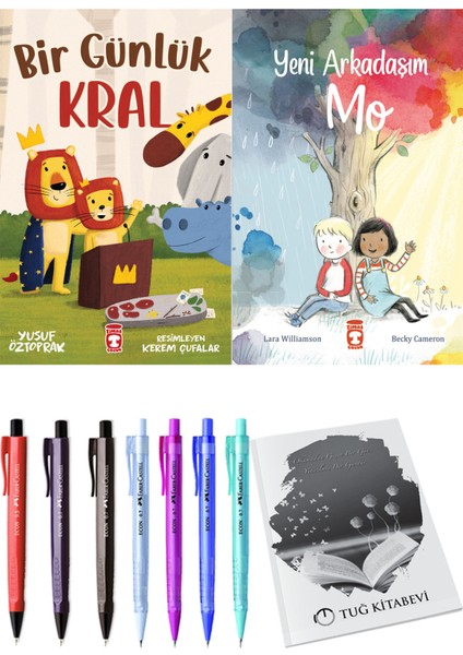 Yeni Arkadaşım Mo ve Bir Günlük Kral 2'li Set - Kalem