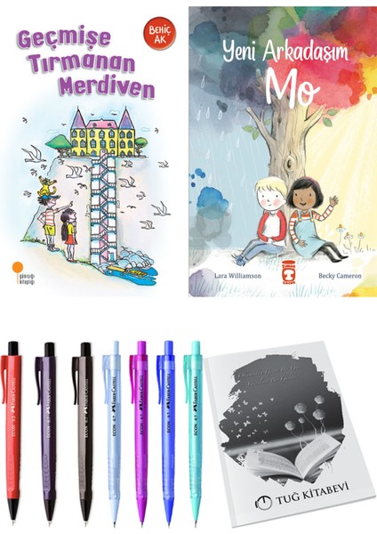 Yeni Arkadaşım Mo ve Geçmişe Tırmanan Merdiven 2'li Set - Kalem
