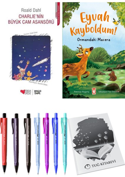 Eyvah Kayboldum! Ormandaki Macera ve Charlie'nin Büyük Cam Asansörü 2'li Set - Kalem