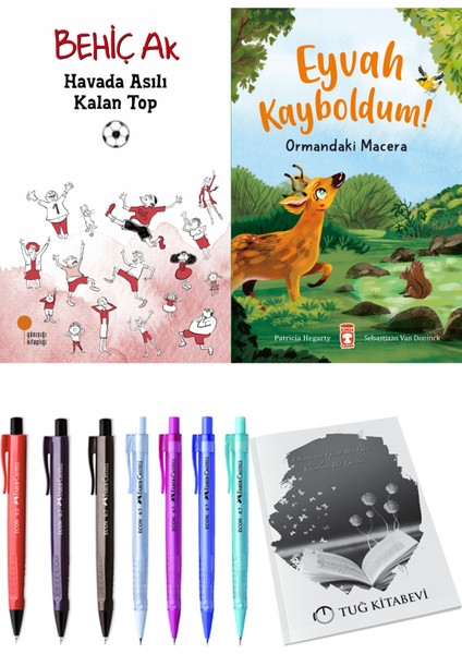 Eyvah Kayboldum! Ormandaki Macera ve Havada Asılı Kalan Top 2'li Set - Kalem