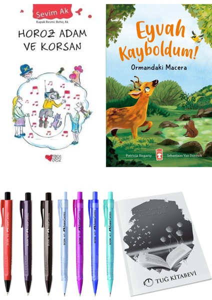 Eyvah Kayboldum! Ormandaki Macera ve Horoz Adam ve Korsan 2'li Set - Kalem