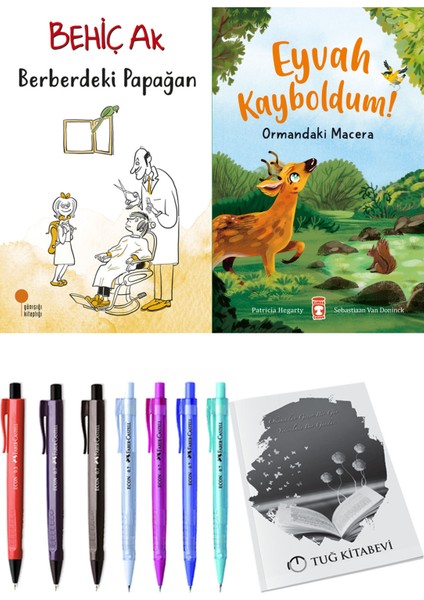Eyvah Kayboldum! Ormandaki Macera ve Berberdeki Papağan 2'li Set - Kalem