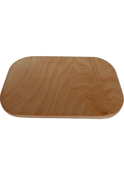 Ahşap oval kesme ve sunum tahtası, bej renk, şık ve kullanışlı tasarım indirimleri