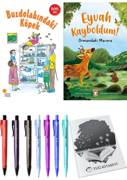 Eyvah Kayboldum! Ormandaki Macera ve Buzdolabındaki Köpek 2'li Set - Kalem