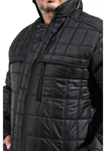 Kadife Detaylı Kapitone Desenli Içi Polarlı Çok Cepli Lüx Kaban modelleri