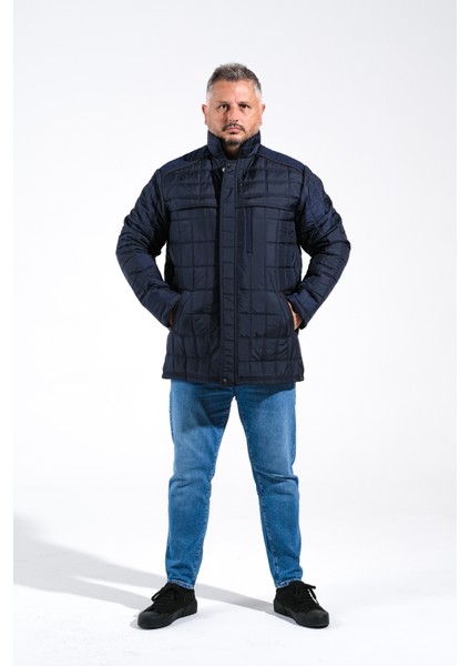 Kadife Detaylı Kapitone Desenli Içi Polarlı Çok Cepli Lüx Kaban fiyatları