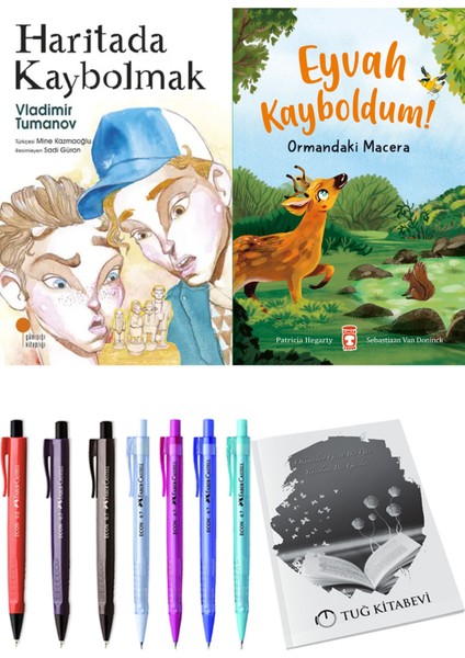 Eyvah Kayboldum! Ormandaki Macera ve Haritada Kaybolmak 2'li Set - Kalem
