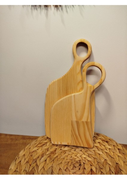 2'li Ahşap Kesme ve Doğrama Sunum Tahtası Seti, 34x27 cm, şık ve kullanışlı modelleri