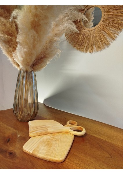 2'li Ahşap Kesme ve Doğrama Sunum Tahtası Seti, 34x27 cm, şık ve kullanışlı fırsatları