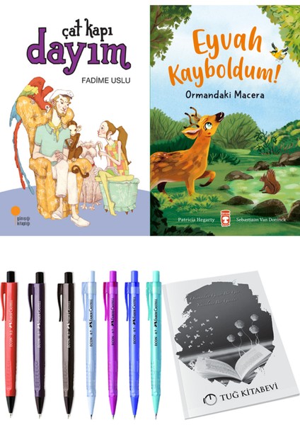 Eyvah Kayboldum! Ormandaki Macera ve Çat Kapı Dayım 2'li Set - Kalem