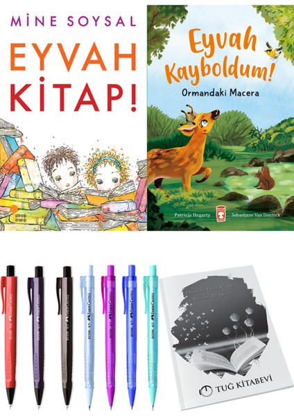 Eyvah Kayboldum! Ormandaki Macera ve Eyvah Kitap! 2'li Set - Kalem