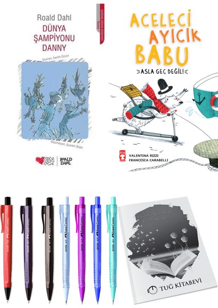 Aceleci Ayıcık Babu Asla Geç Değil ve Dünya Şampiyonu Danny 2'li Set - Kalem